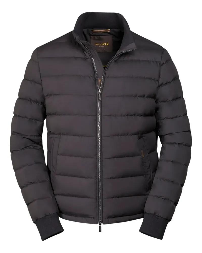 MOORER BRANCA-SKT quilted zip jacket - Schwarz Schwarz