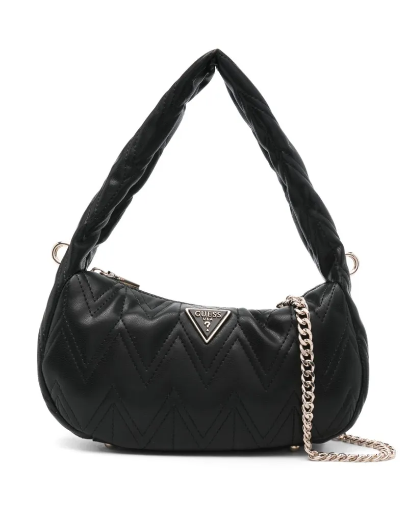Guess Eda Schultertasche - Schwarz Schwarz