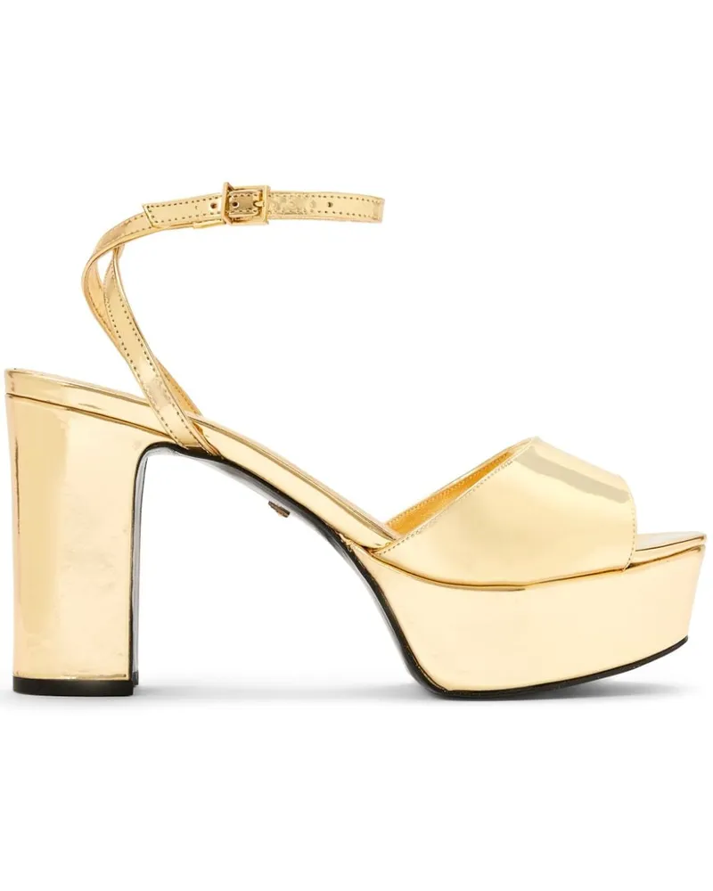 Schutz Sandalen aus Leder - Gold Gold