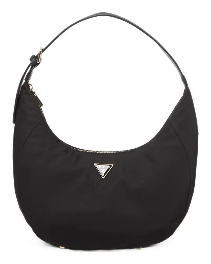 Guess logo-plaque tote bag - Schwarz Schwarz