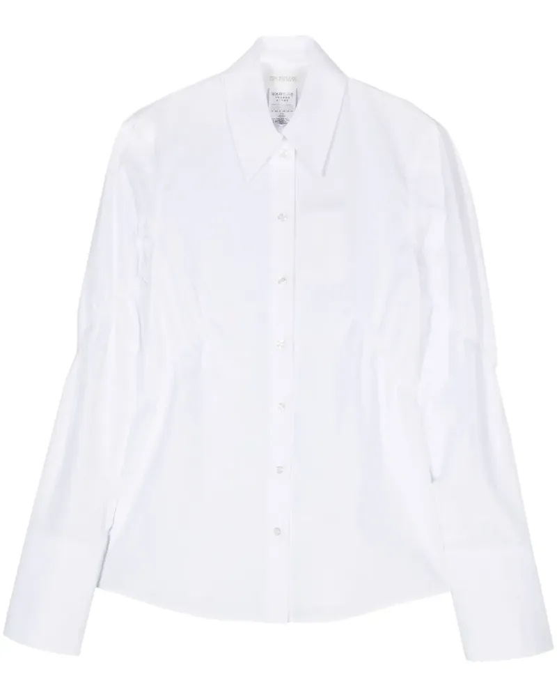 SPORTMAX Austria Hemd mit Raffungen - Weiß Weiß