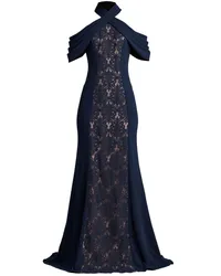 Tadashi Shoji Besticktes Kate Abendkleid Blau