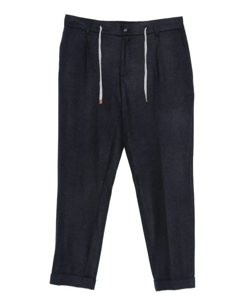 Arte Antwerp Roma drawstring wool trousers - Blau Blau