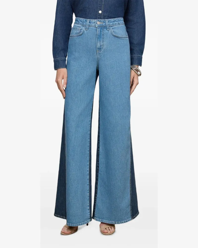 L'Agence Weite Beau High-Rise-Jeans - Blau Blau