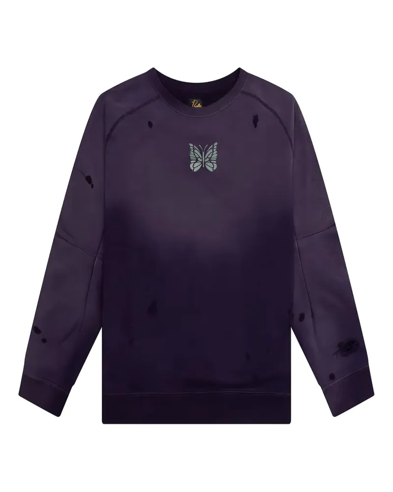 NEEDLES deconstructed sweatshirt - Violett Violett