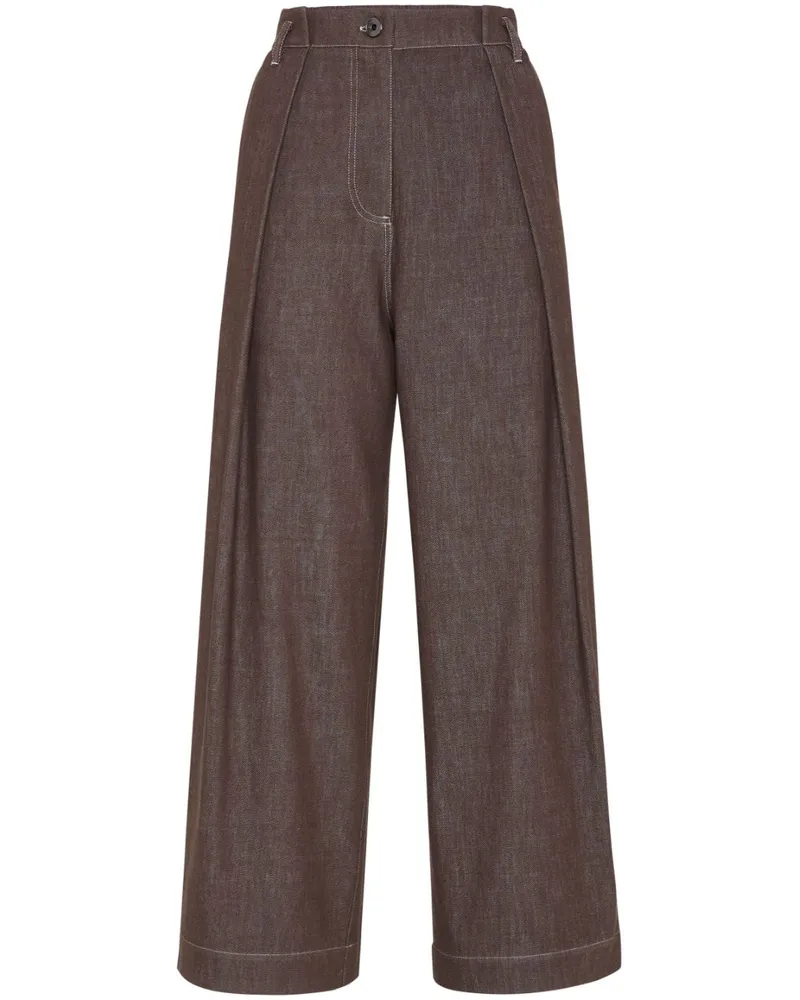 Brunello Cucinelli Hose mit Falten - Braun Braun