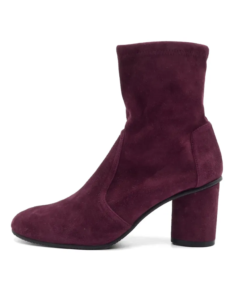 Stuart Weitzman suede block-heel boots - Violett Violett