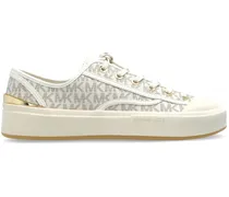 Canvas-Sneakers mit Monogramm - Nude