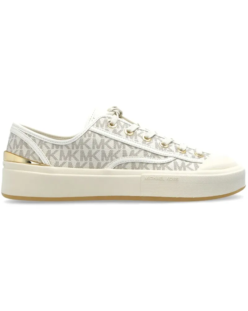 Michael Kors Canvas-Sneakers mit Monogramm - Nude Nude