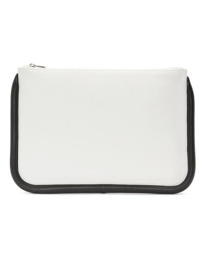 J.W.Anderson Clutch in Colour-Block-Optik Weiß