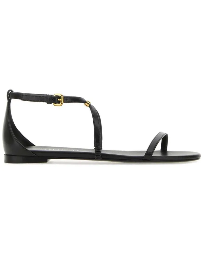 Alexander McQueen Sandalen mit Knöchelriemen - Schwarz Schwarz