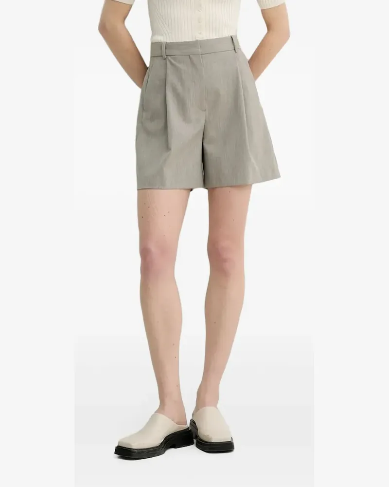 By Malene Birger Shorts mit Falten und verdecktem Verschluss - Grau Grau