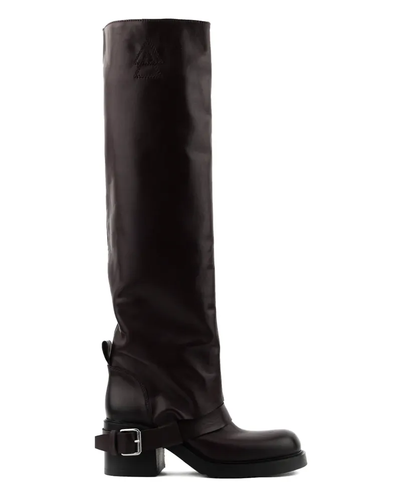 Elena Iachi Stiefel mit Schnalle - Rot Rot