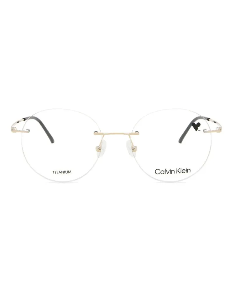 Calvin Klein Brille mit rundem Gestell - Schwarz Schwarz