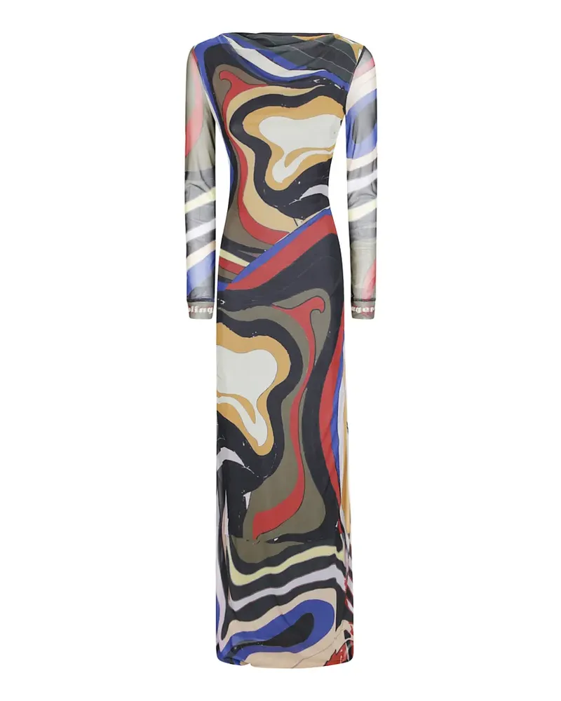 OTTOLINGER Maxikleid mit Psychedelic-Print - Schwarz Schwarz