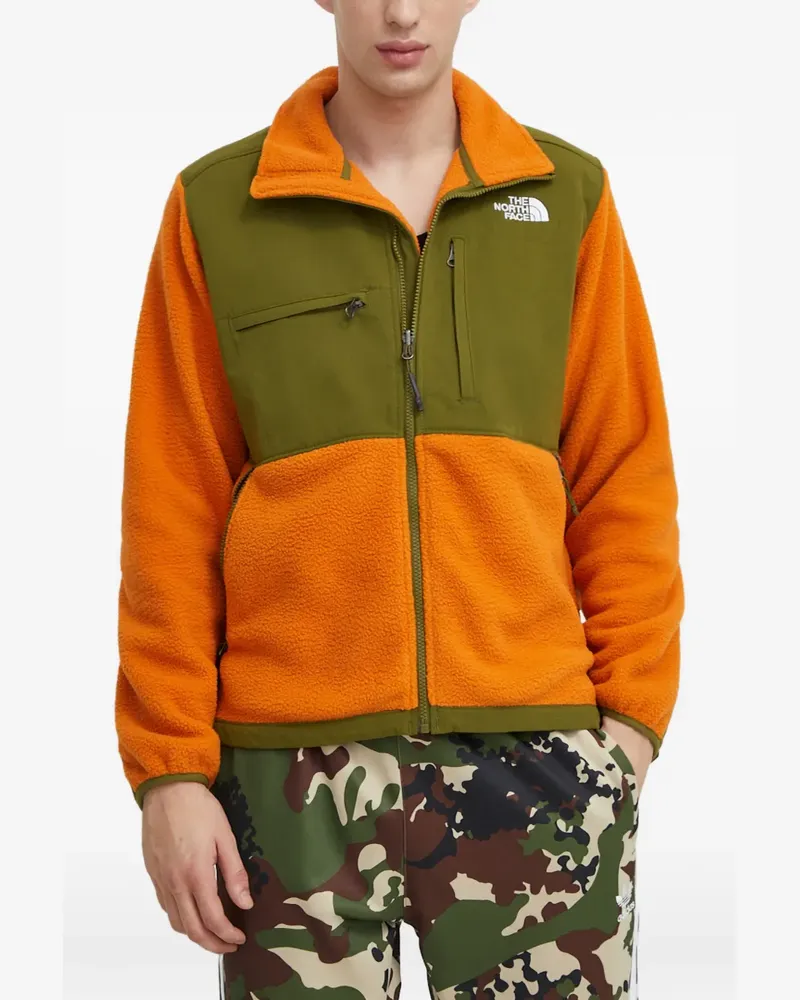 The North Face colour-block zip jacket - Orange Orange