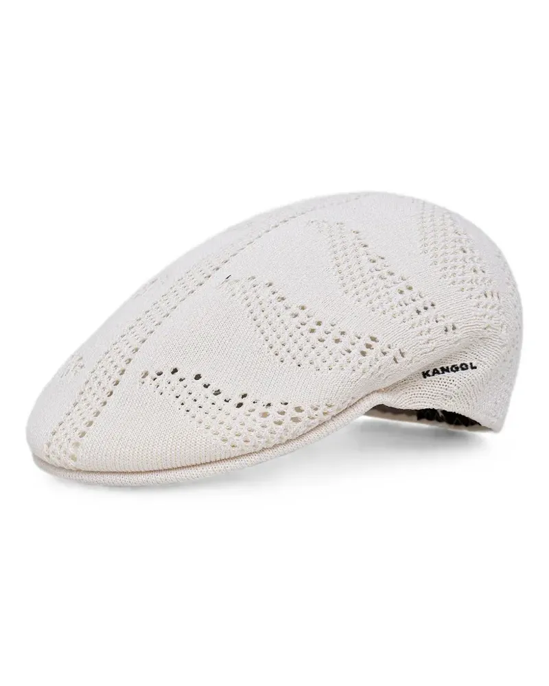 Kangol eyelet-knit flat cap - Weiß Weiß