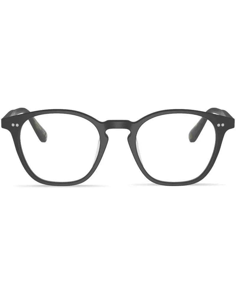 Oliver Peoples Ronne Brille mit rundem Gestell - Schwarz Schwarz