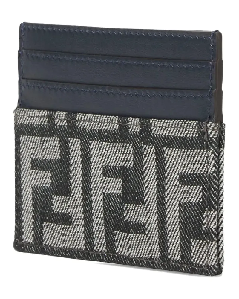 Fendi logo-monogram cardholder - Grau Grau