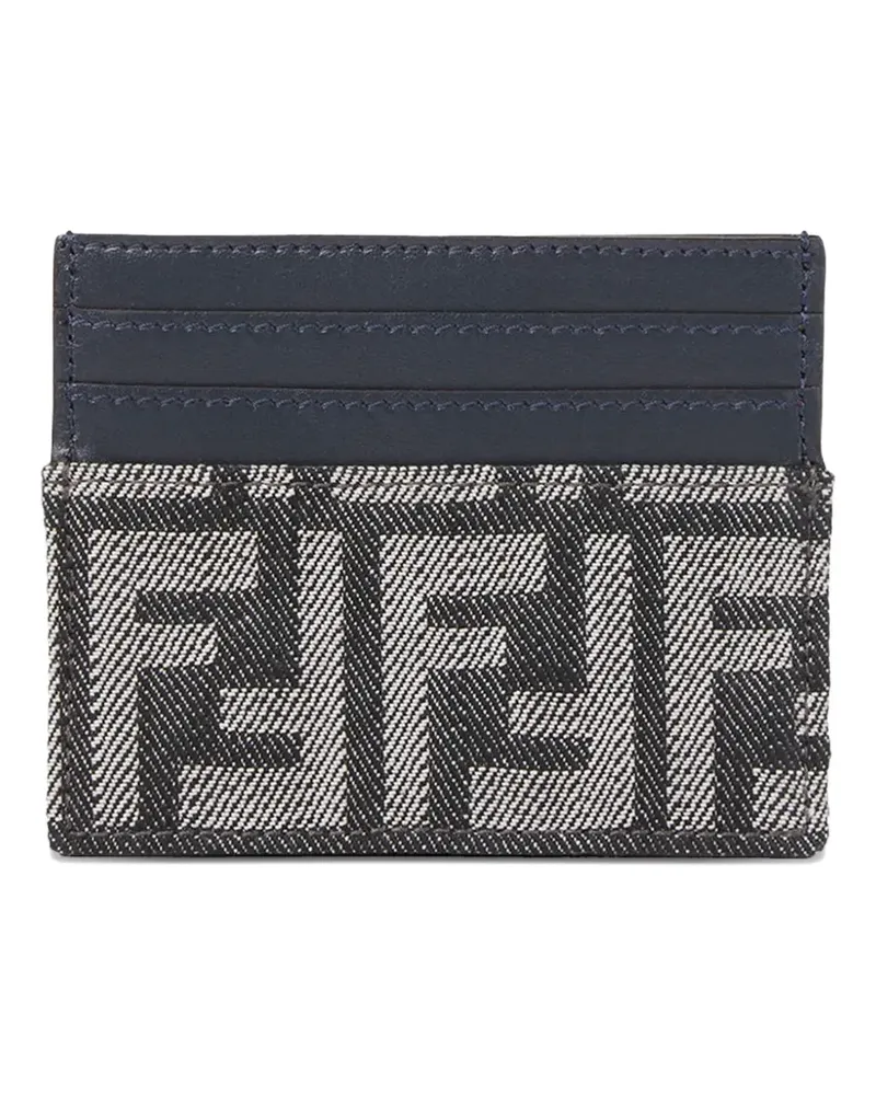 Fendi Kartenetui mit Monogramm - Grau Grau