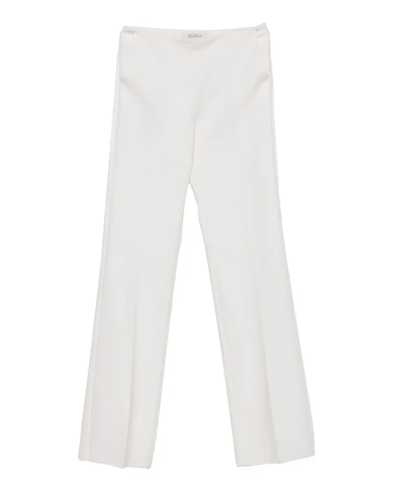 Max Mara Hose mit Bügelfalten - Weiß Weiß
