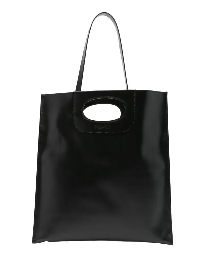 Gherardini Piattina leather clutch bag - Schwarz Schwarz