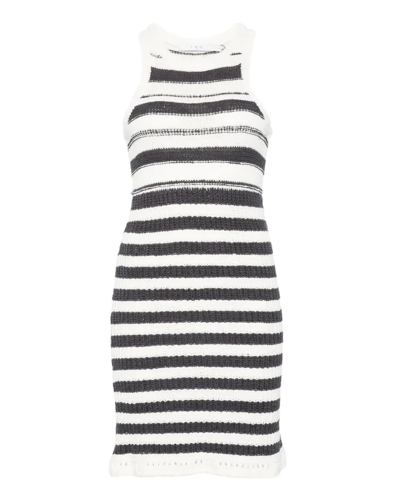 IRO miyana striped dress - Weiß Weiß