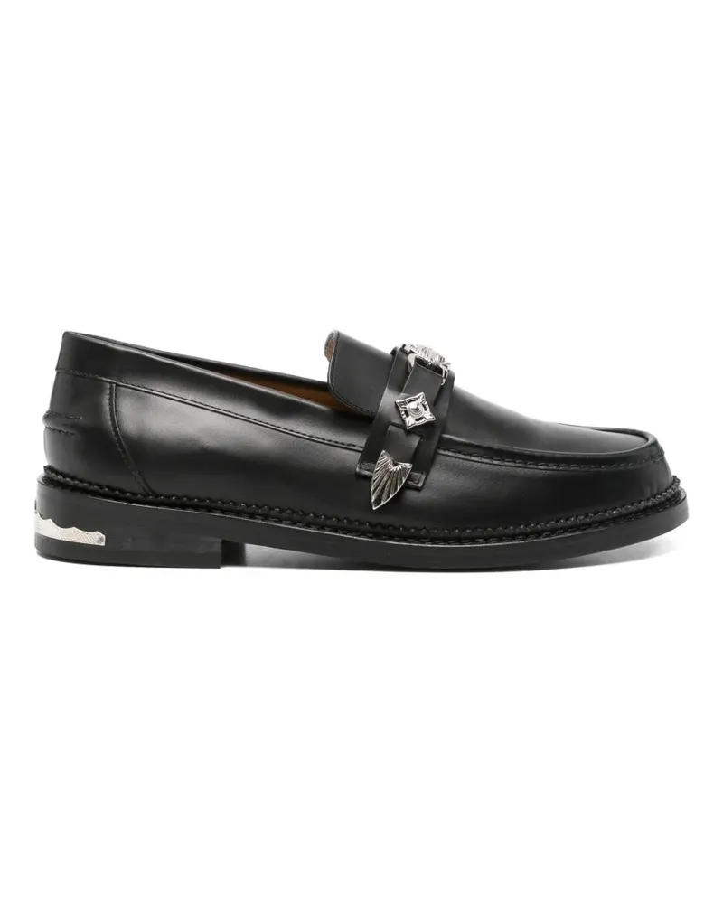 Toga leather loafers - Schwarz Schwarz