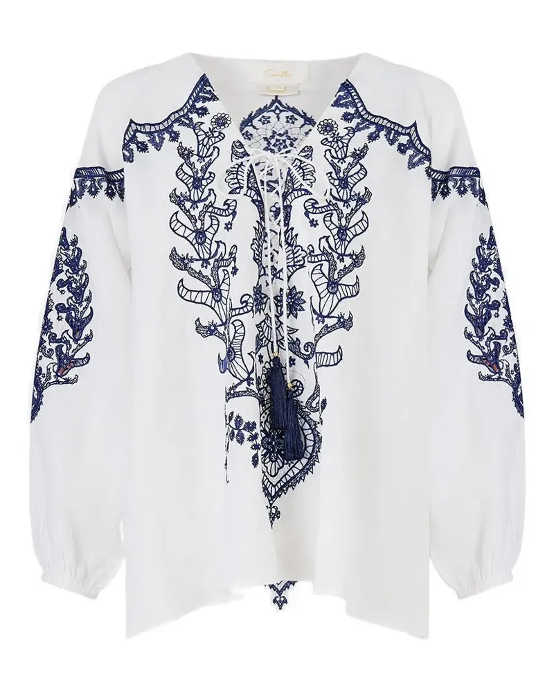 Camilla Isnik Lullaby Bluse - Weiß Weiß