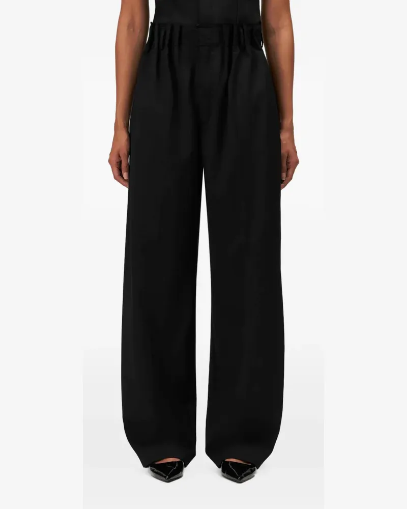 Drykorn Elide pleated wide-leg trousers - Schwarz Schwarz