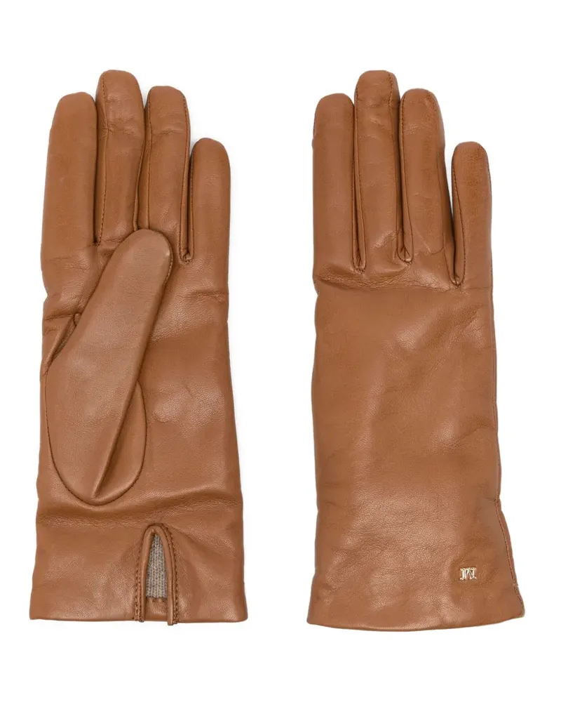 Max Mara Handschuhe aus Leder - Braun Braun