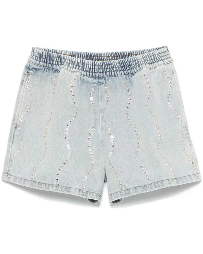 Sandro Shorts mit Strass - Blau Blau