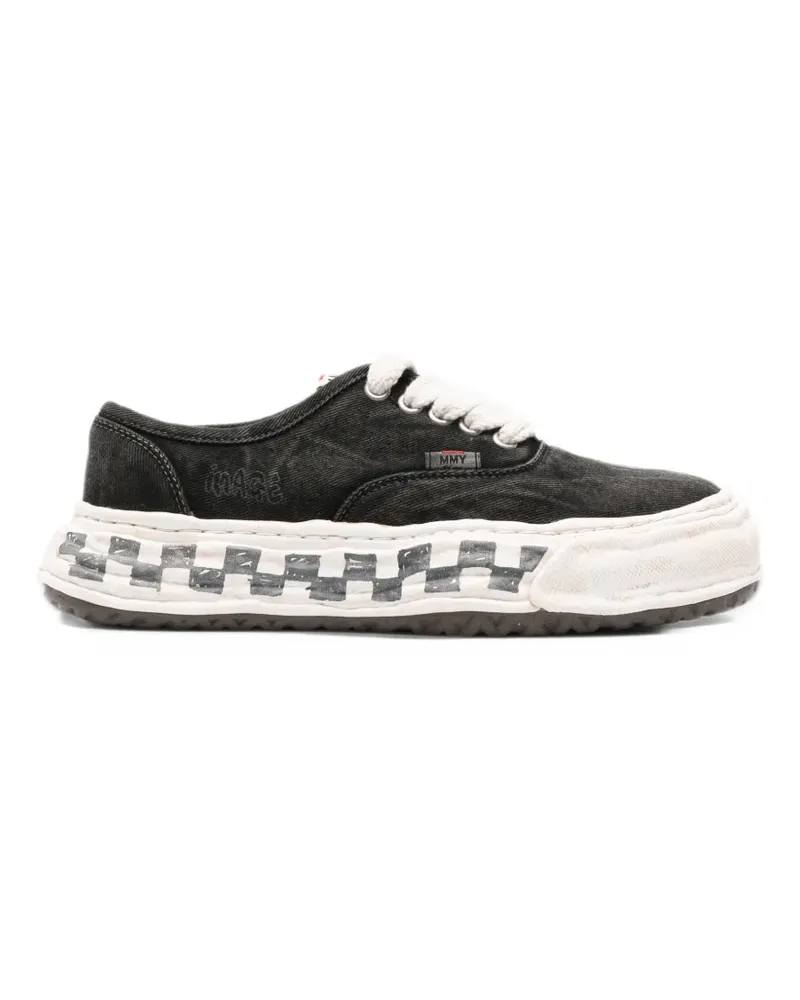MIHARAYASUHIRO Baker26 graffiti-sole low-top sneakers - Schwarz Schwarz