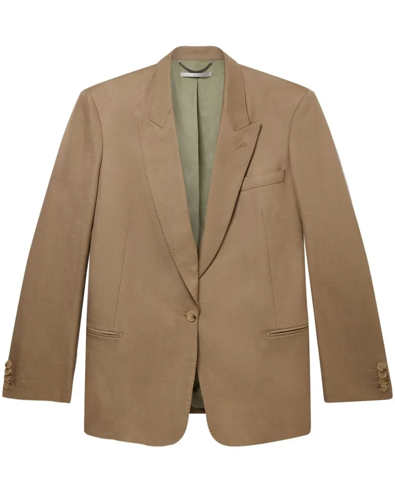 Stella McCartney Einreihiges Sakko mit steigendem Revers - Nude Nude
