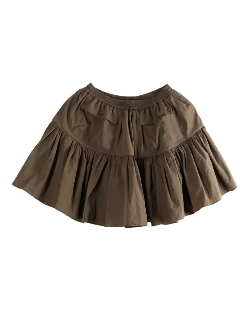 Cecilie Bahnsen ruffled pocket skirt - Braun Braun