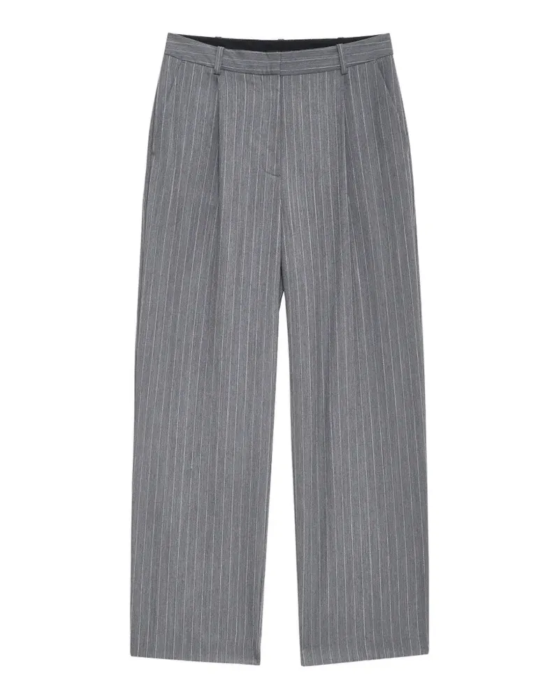 Anine Bing Hose mit Nadelstreifen - Grau Grau