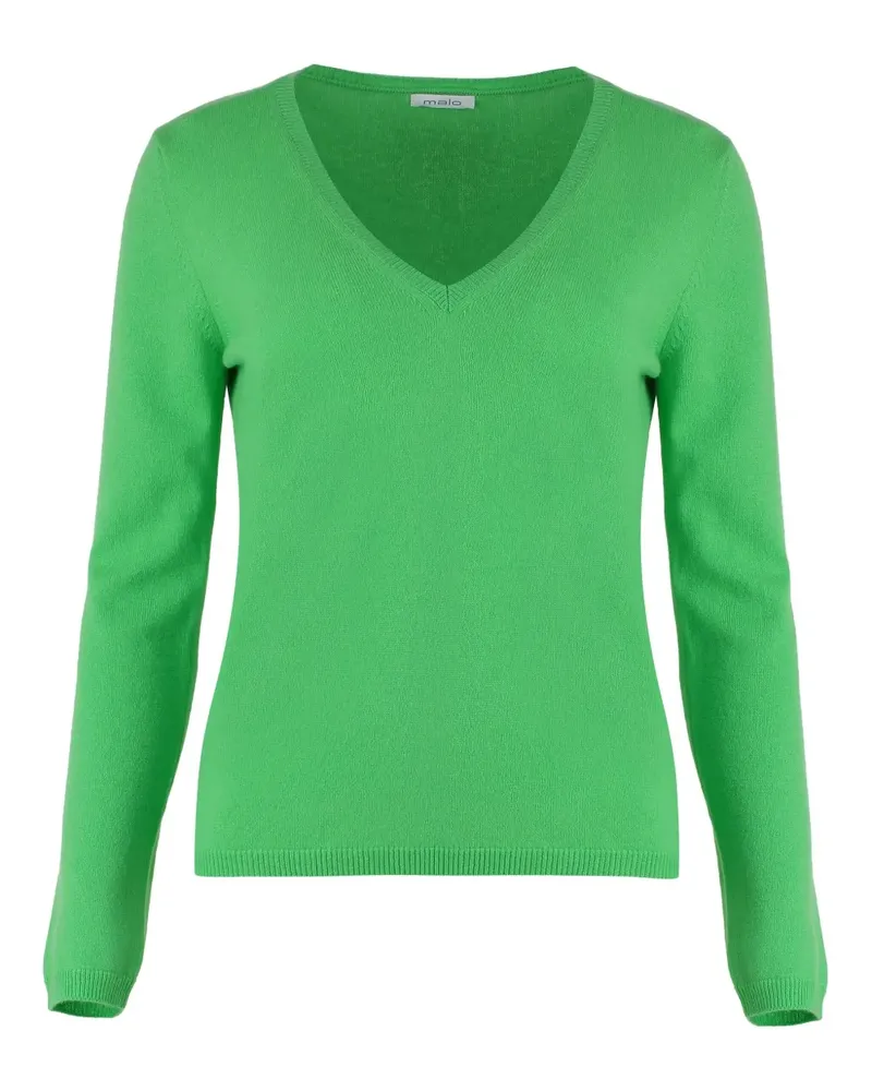 Malo Gestrickter Pullover - Grün Grün