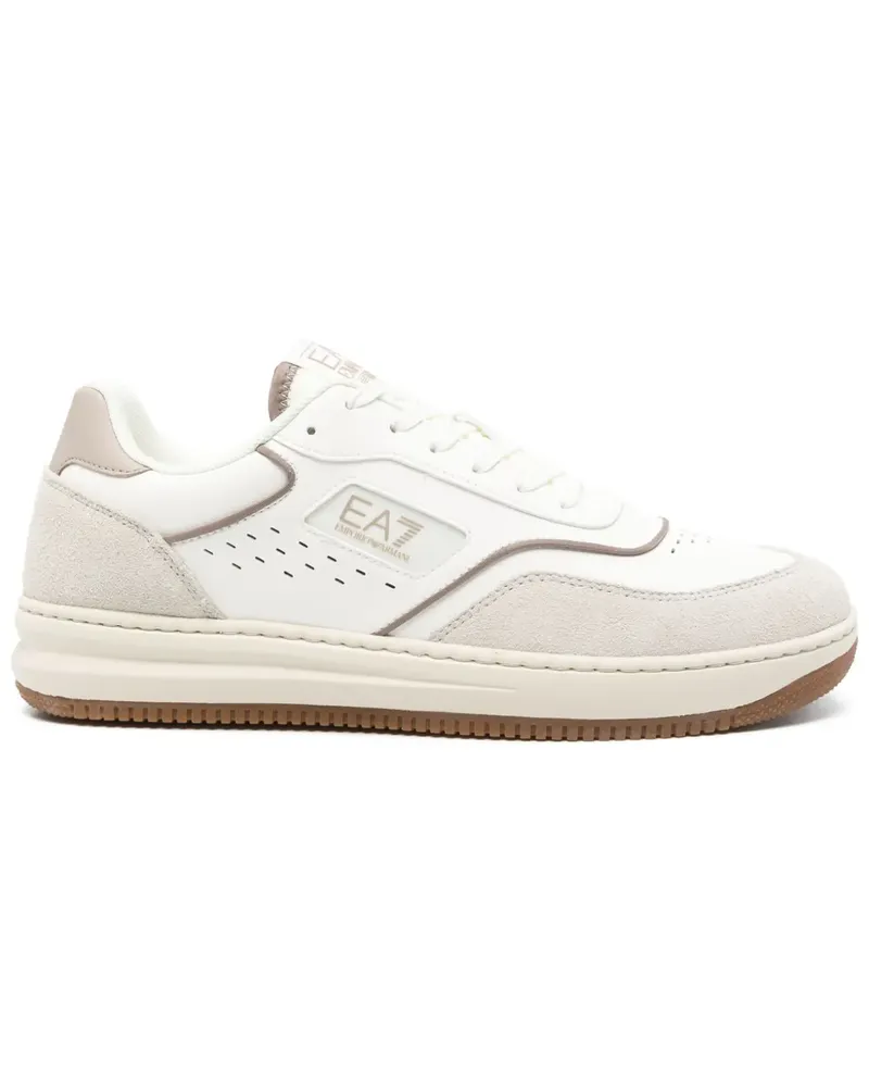 EA7 Sneakers aus Leder - Nude Nude