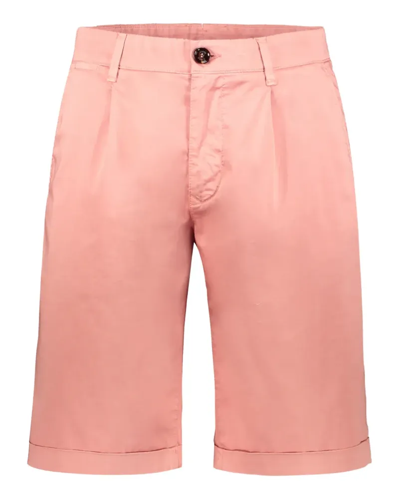 MOORER Shorts mit Umschlag und Falten - Rosa Rosa