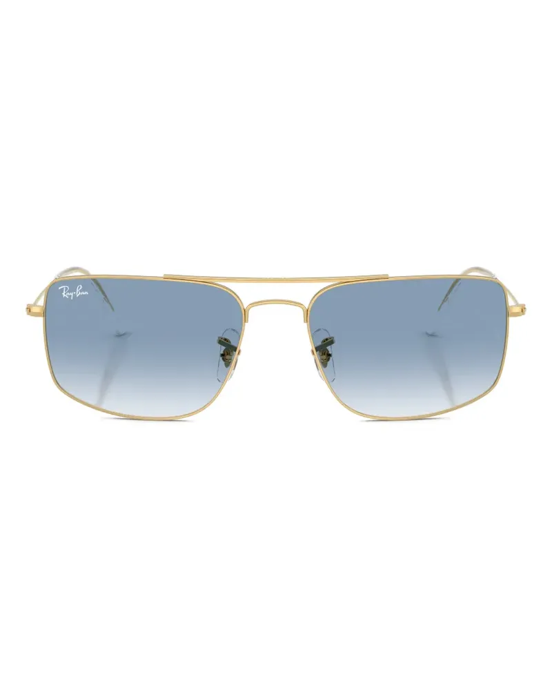 Ray Ban rectangle metal sunglasses - Gold Gold