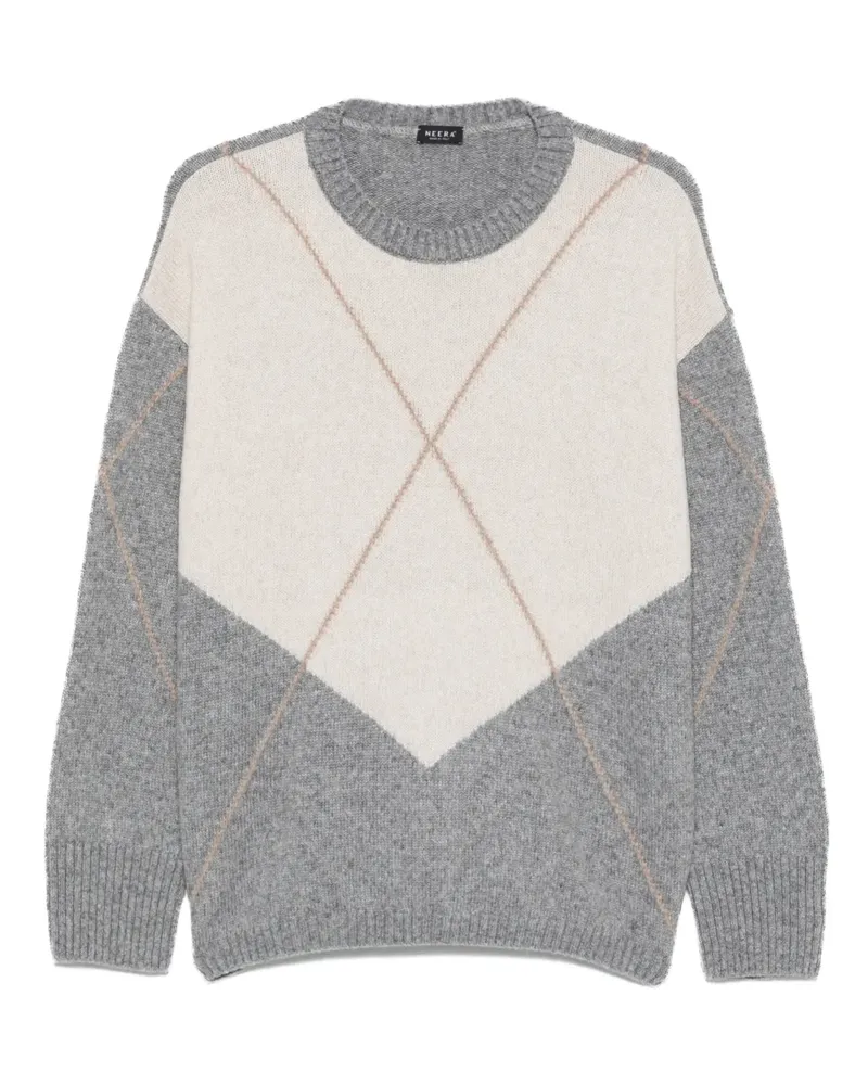 NEERA button pocket sweater - Grau Grau