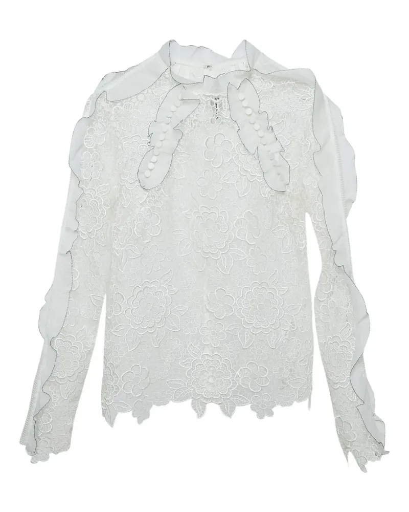 Self-Portrait 2012 Bluse aus Spitze - Weiß Weiß