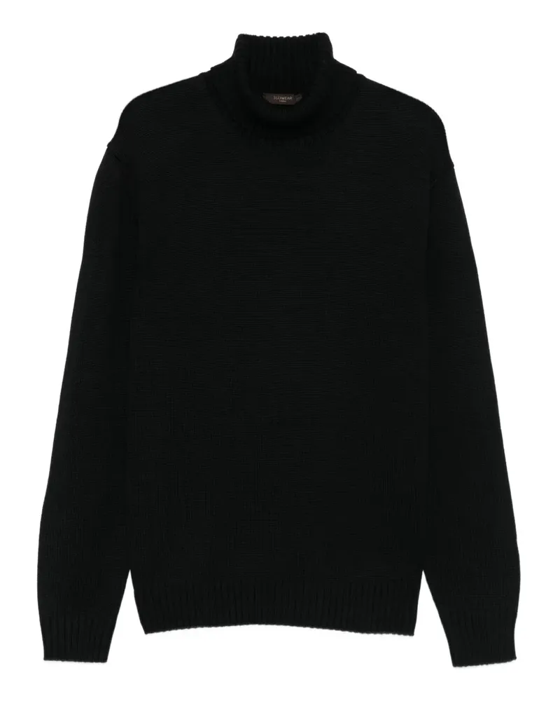 Zanone Pullover mit Rollkragen - Schwarz Schwarz