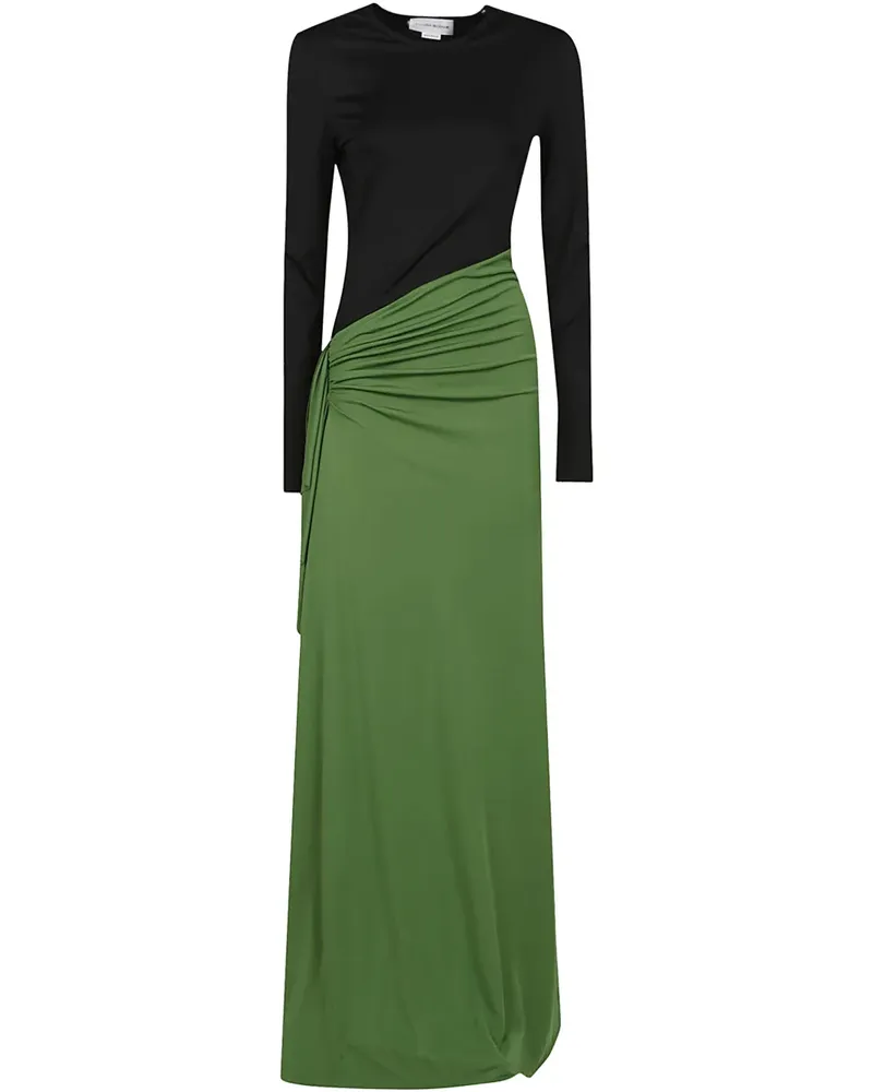Victoria Beckham Drapiertes Maxikleid - Schwarz Schwarz