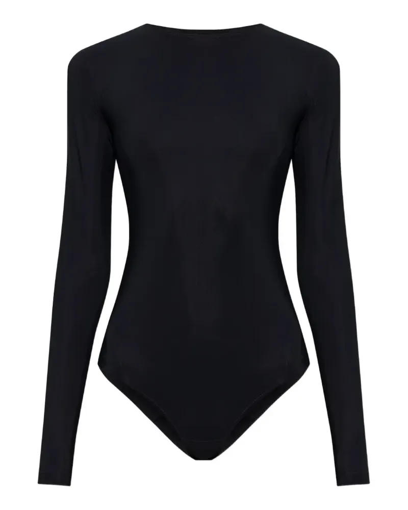 Maison Margiela numbers-print long-sleeve bodysuit - Schwarz Schwarz