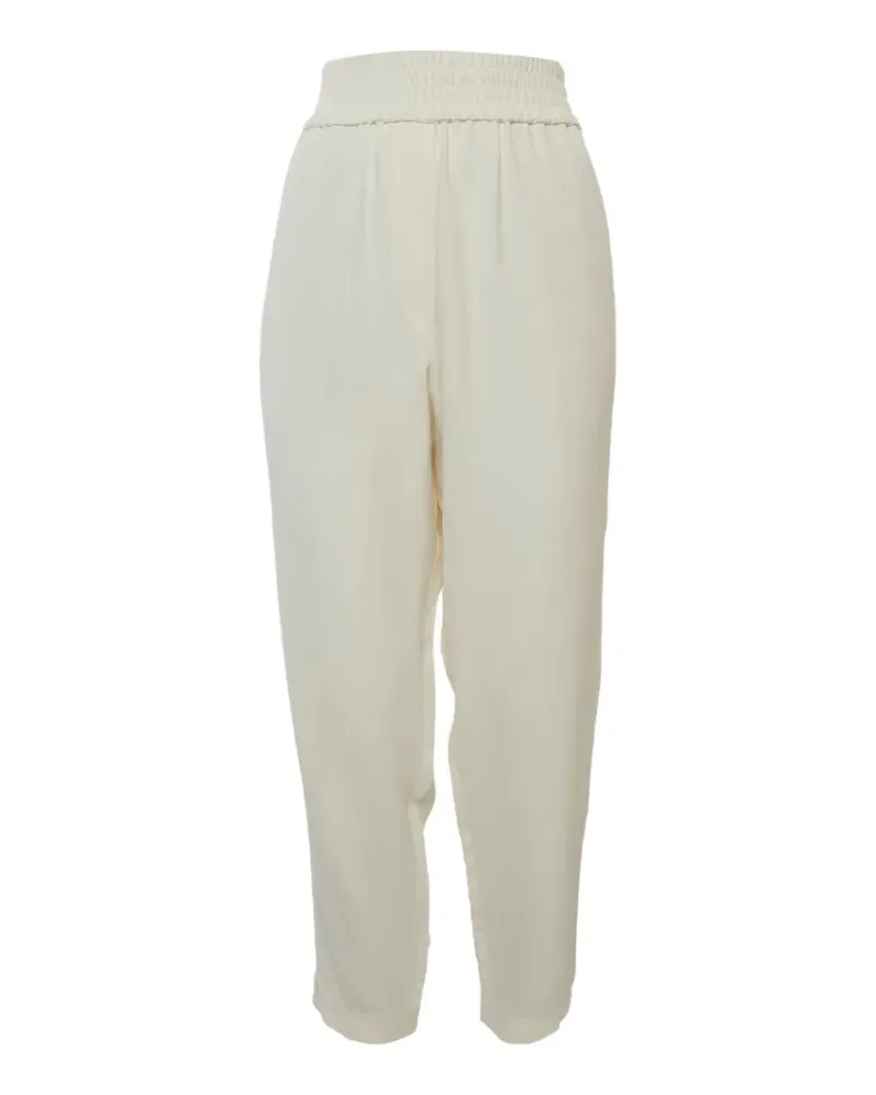 Brunello Cucinelli crepe regular-fit trousers - Nude Nude