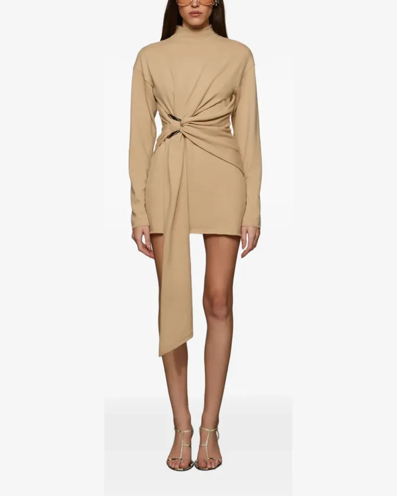 ET OCHS Poala gathered draped dress - Nude Nude