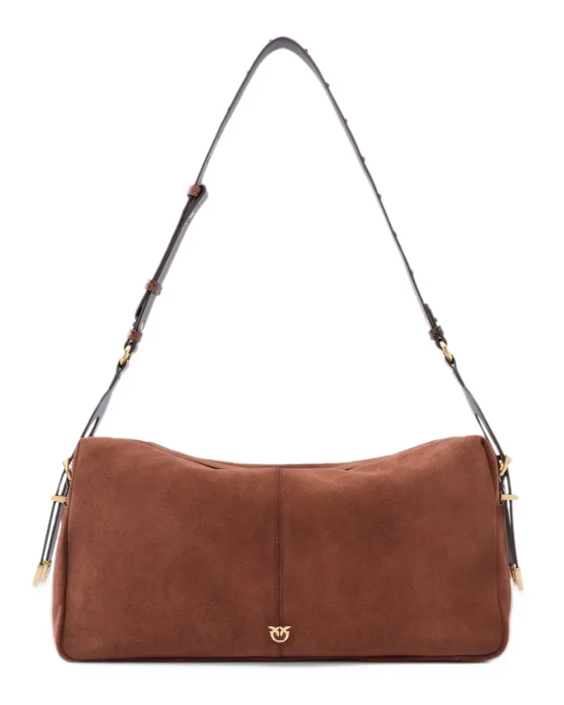 Pinko Schultertasche aus Wildleder - Braun Braun