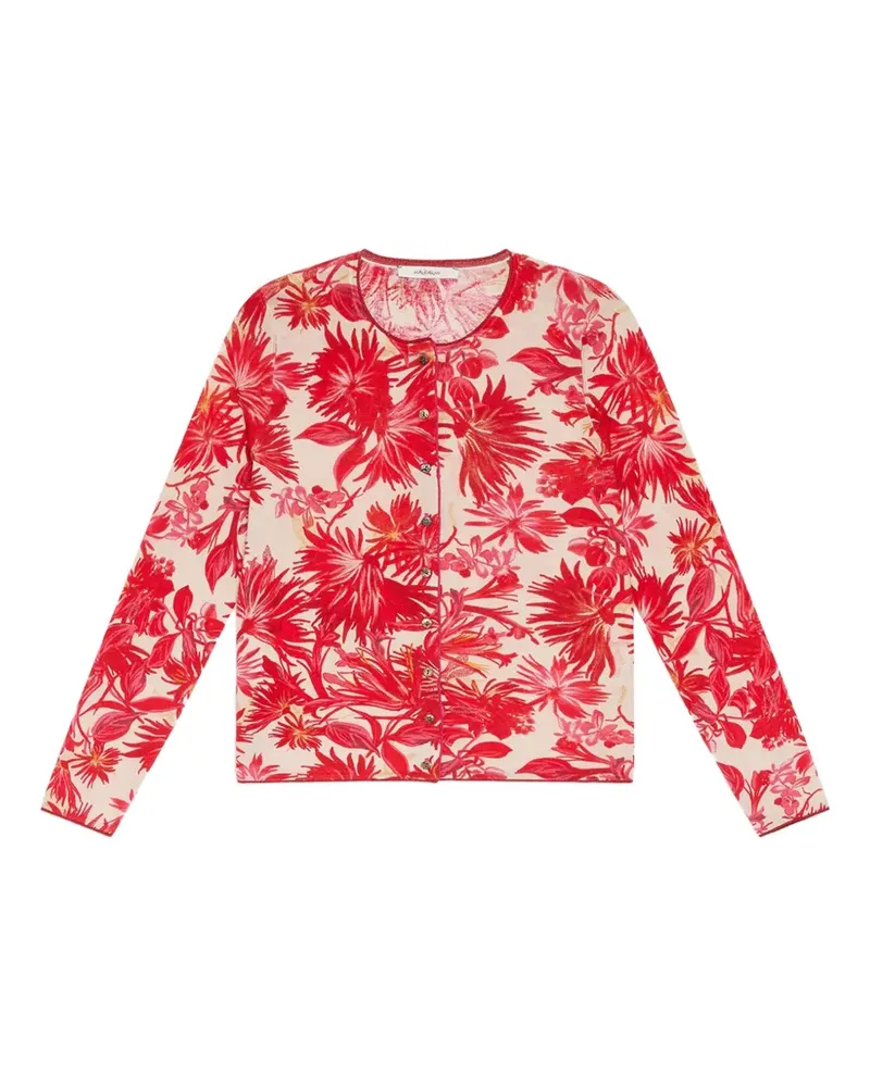Maliparmi printed crew-neck cardigan - Rot Rot