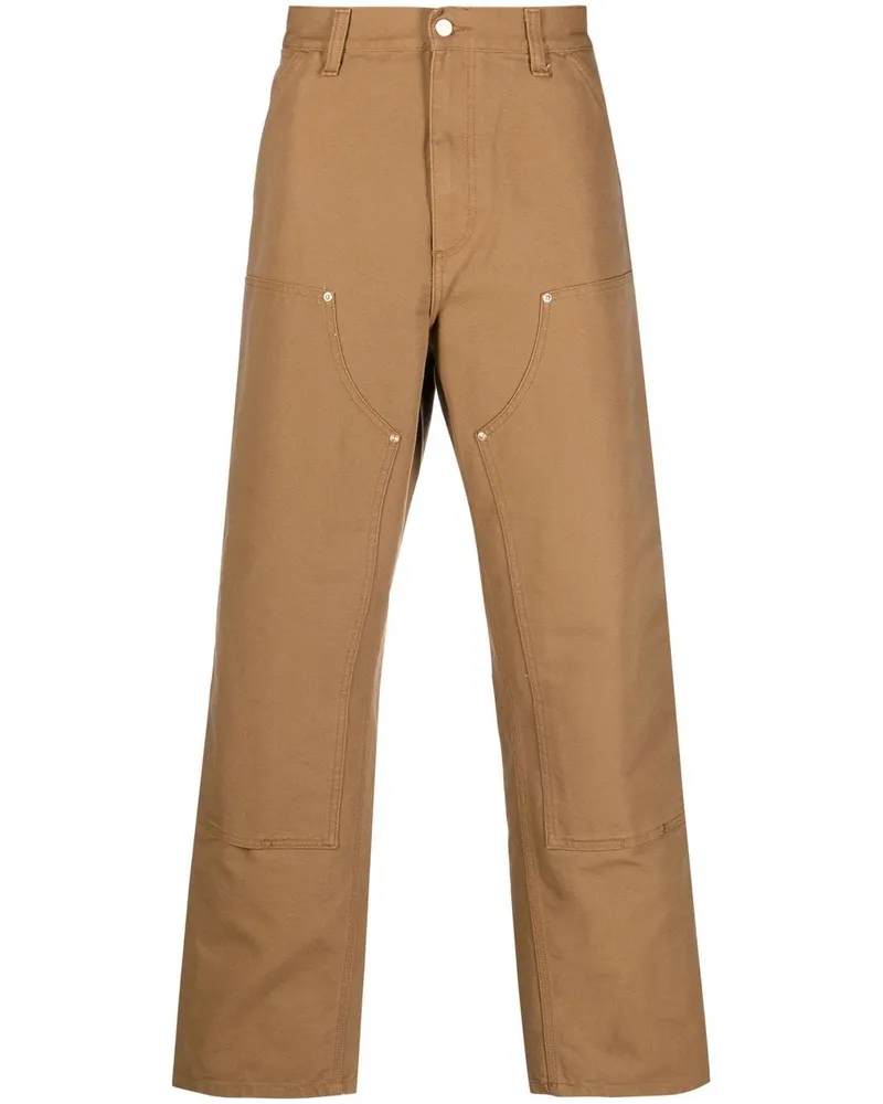 Carhartt WIP Double Knee Straight-Leg-Hose - Braun Braun